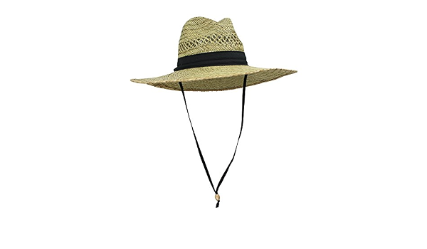 Men's Straw Outback Lifeguard Sun Hat 