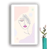 Framed Canvas Wall Art Picasso Poster Print of Woman Canvas Prints Home Artwork Decoration for Living Room,Bedroom - 16x24 inches