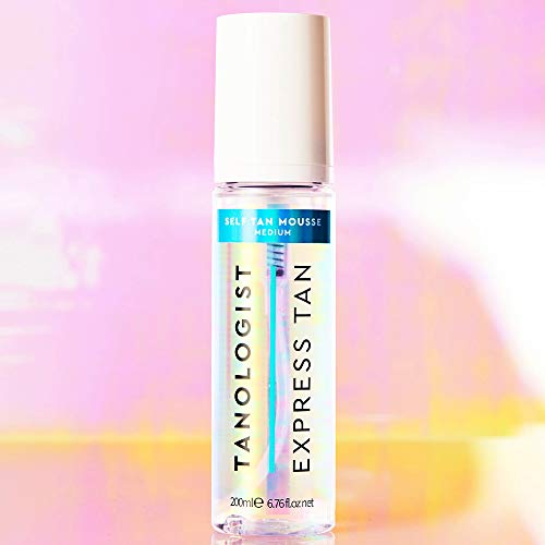 Tanologist Express Self Tan Mousse, Medium Hydrating Sunless Tanning