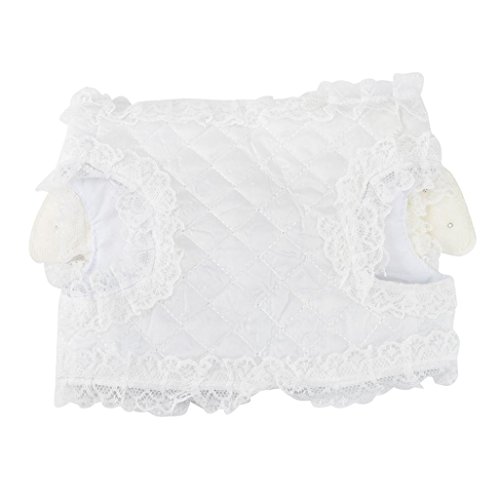 Binmer(TM) Angel Wings Pet Chest Strap Comfort Soft Breathable Dog Harness Pet Vest Collars Rope Dog Chest Strap Leash Set Collar for Small puppy (White, S)