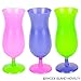8 Inch Plastic Neon Hurcane Glasses One Dozen