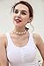 CUSVUEVI Women's Natural Shell Choker Necklace, Handmade Cowrie Shell Boho Beach Jewelry（White）