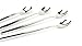 Bruntmor Crux 18/10 Stainless Steel Spoons Silverware Coffee Stirrers | Long Handle Espresso accessories | Iced Coffee,Tea Spoon Bar Tools | Set Of 8 Silver Finish | Bar Accessories For Home Bar