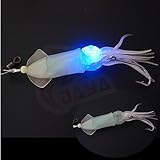 Fishcm Double temptation Saltwater Fishing Lure Trolling Squid Offshore Bait Teaser 5.5
