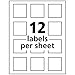 Avery Printable Blank Square Labels, 2