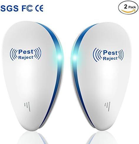 Genned Ultrasonic Pest Repeller [2018 UPGRADED], Electronic Pest Repeller,Mouse Repellen,with Night Light for Indoor Insects, Mice, Spiders, Ant, Bed Bug, Roach, Mosquito, Non-toxic, Human &amp; Pet Safe