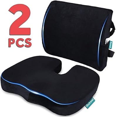 Seat Cushion Coccyx Orthopedic Memory Foam And Lumbar Support
