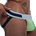 Potato001 Sexy Jock Straps Men G-String Thong Underwear Underpants Low Rise Boxers Briefs size M (Green)