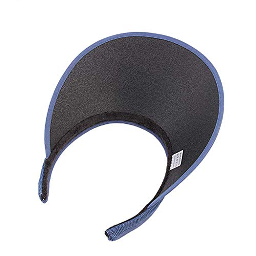 cici store Unisex Clip-On UV Protection Sun Visor Hat, Faux Linen Wide Brim Adjustable Sport Beach Cap (Black)