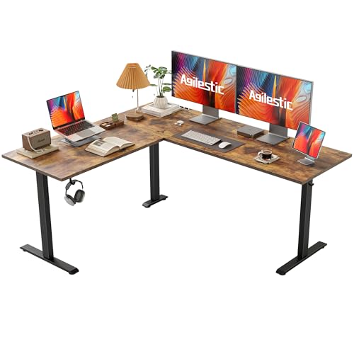 Agilestic Höhenverstellbarer Eckschreibtisch 160 x 140 cm