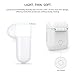 YUPING AirPods case Silicone protective cover with 2 Anti-lost Strap,2 Pairs of Ear Hook and 1 Headphone Case for Apple AirPods (6PACK)-White