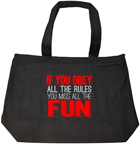 If You Obey All The Rules You Miss All The Fun Ttd1 - Tote Bag With Zip