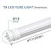 SHINE HAI T8 LED Shop Light Tube 48W Equivalent 4ft, Single-Ended Power 5000K Daylight White, Frosted Cover, G13 Lighting Fixtures, 12-Pack