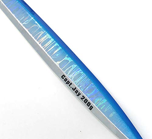 Fishing Saltwater jigs Speed Jigging Slow Jigging Pitching Lures,Vertical Jigging Artificial Lures Jigging Lure Fishing jigs (Blue, 200g) - Thumbnail 3