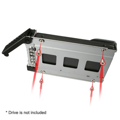 ICY DOCK Rugged Full Metal 4 Bay 2.5 SAS/SATA HDD & SSD Hot Swap Backplane Cage Mobile Rack for 5.25 Drive Bay - ToughArmor MB994SP-4S