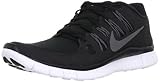 Nike Men's Free 5.0+ Breathe Running Black / Metallic Dark Grey / White Synthetic Shoe - 12 D(M) US