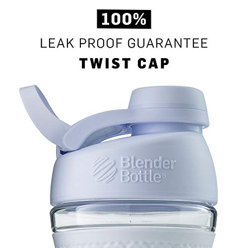 BlenderBottle SportMixer Twist Cap Tritan Grip Shaker Bottle, 28-Ounce, White - Thumbnail 3