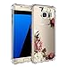 Iessvi Samsung Galaxy S7 Case with Flowers, Girl Floral Pattern Clear TPU Soft Slim Phone case for Samsung Galaxy S7 (3)