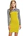ANGVNS Long Sleeve Polo Turn Down Collar and Back Zipper Patchwork Plaid Dress for Casual