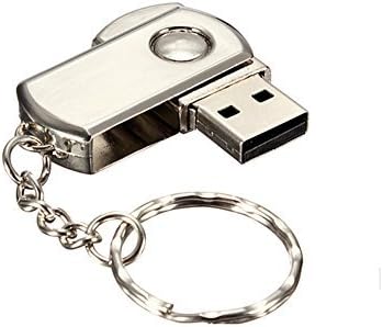 Gaina Metal Rotating USB 2.0 Flash Memory Drive Stick Key Chain
