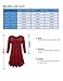 BELAROI Women's Plus Size Dress Fall Casual Swing 3/4 Sleeve T Shirt Loose Tunic Dress (3X, Wine Red)