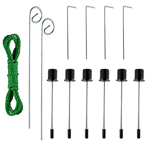CHEERING PET Dog Agility Training Kit - 29 Piece Obstacle Course with 58.5" Long Tunnel, Adjustable Hurdles, Poles, Whistle, Rope Toy, Treat Bag - Pet Outdoor Play Equipment with Carrying Case