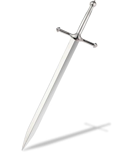 Noble Collection Tagliacarte Elendil Narsil, Riproduzione Della Spada Di Elendil Dal Signore Degli Anelli, Ideale Per Collezionisti