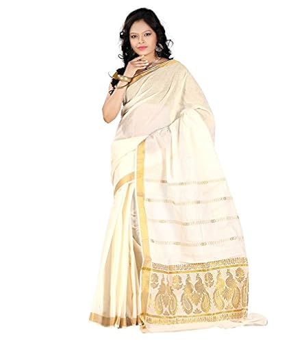 selvamani tex cotton kerala kasavu zari saree with blouse