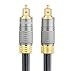 FORSPARK Digital Optical Audio 24K Gold Plated Toslink Cable 6FT- CL3 Rated