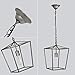 Paragon Home Pendant Light Hanging Lantern Lighting Fixture for Kitchen and Dining Room, Industrial Retro Iron Chandelier Fixture, E26 Base, Antique Nickel (Bulbs Not Included)
