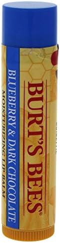Burt's Bees Blueberry Dark Chocolate Moisturizing Lip Balm 0.15oz New