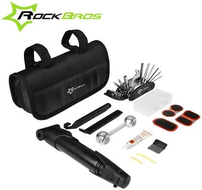 Hobopro 16 in 1 Multifunctional Portable Bike Bicycle Repair Tool Kit with Mini Pump