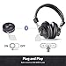 Avantree HT3189 Wireless Headphones for TV Watching w/ Bluetooth Transmitter, Support RCA, AUX 3.5mm Audio Out, NOT For new TV with ONLY Digital / Optical Out, 40 Hrs PlayTime, 100ft Range