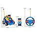 SGILE RC Police Race Car Train Toy for Kids Birthday Gift Present, Remote Control with Light Music Radio for Toddlers Baby Kids Child,Blue