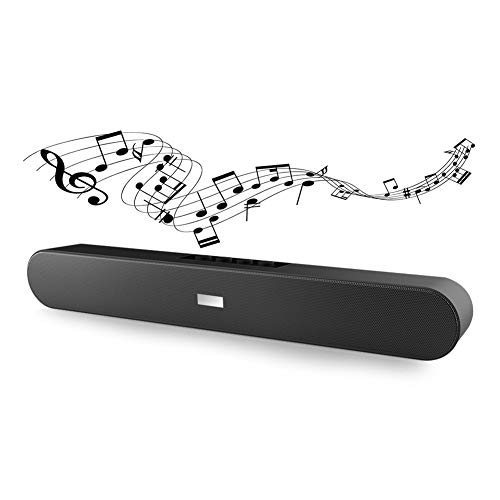 Ralthy Bluetooth Sound Bar Stereo BT Speaker System, Wired and Wireless Speakers Multifunction Soundbar Subwoofer 3D Surround Audio for Home Theater/Cell Phone/Projector/TV/FM Radio(No Remote)