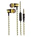 STANLEY Rugged Earphones with Comfort Fit Memory Foam Tips, Built-In Microphone and Triple Weave Nylon Braided Tangle Resistant Cable