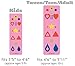 Pink Tween Adult Yoga Mat - Phresh Chi Mat & How-To Poster - Exercise Game – Easy to Learn, Makes Yoga Fun - Helps Alignment, Flexibility, Weight-loss, Mindfulness - Great for Kids, Teen, Family