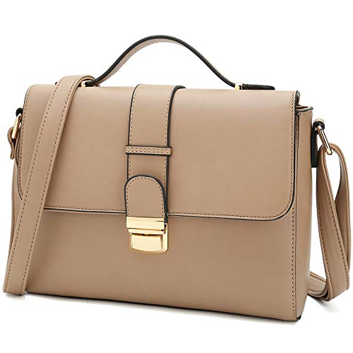 Catmicoo Crossbody Purses for Women Classic Small Satchel Bags for Women (Apricot)