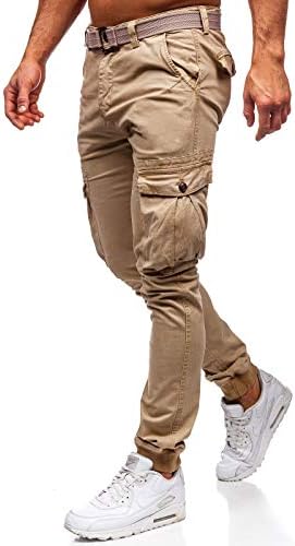 BOLF Men's Jogger Sweatpants Military Camo Tracksuit Bottoms Ribbed Sport Training Casual Mix [6F6]