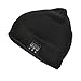 Audio Council Bluetooth Beanie Knit Cap with Built in Wireless Stereo Speakers and Microphone for Hands Free Calls Outdoor Sports Winter Skateboard Running Activities (Black)
