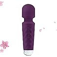 LUMIO Relaxation Mini Back Massager - 9 Speeds 19 Modes - Portable Small Massager to Relax Back, Deep Purple
