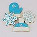 Winter and Christmas Cookie Cutters 4-Pc Set Made in USA by Ann Clark, Snowflake, Sweater, Mitten, Winter Hat