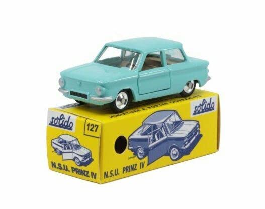 OPO 10 - Collection miniature car 1/43 Solido, reproduction compatible for NSU PRINZ IV TURQUOISE - 1271