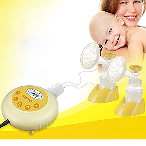 AnGeer BPA Free Baby Care Portable Double Electric Breast Pump with LCD Screen,Portable Breast Pump with Adjustable Suction & Pumping Levels (Double)