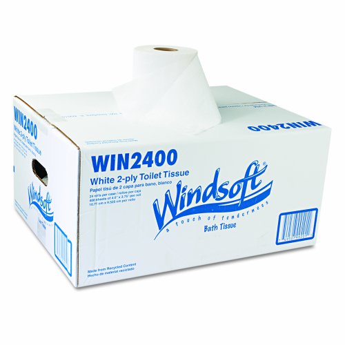 Windsoft Facial Quality Toilet Tissue, 2-Ply, Single Roll (Case of 24 Rolls) - Thumbnail 7