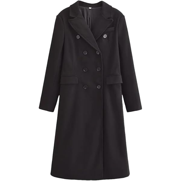 Amazon.com: Elegant Mid-Length Trench Coat With Sashes Women