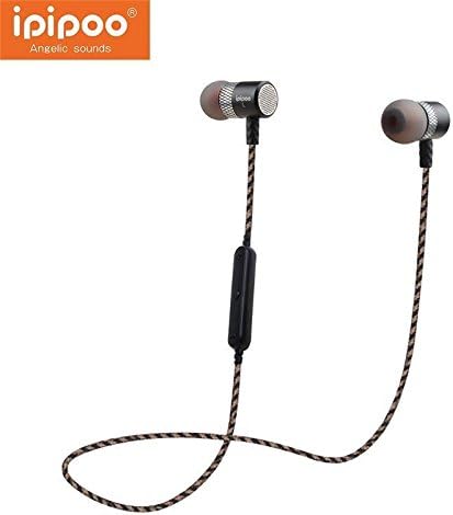 Bluetooth Headphones In Ear Wireless Earbuds 4.1 Magnetic Sweatproof Stereo Bluetooth Earphones for Sports With Mic (Black)