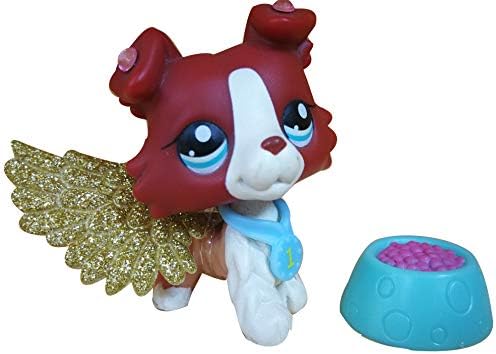 Toy Rare LPS Collie Dog Puppy with Accessories Lot Collection Figure Boys Girls Kids Gift