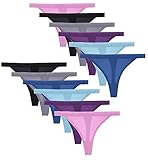 Fruit of the Loom Women's Everlight Thong Panties (12-Pack), Assorted 7