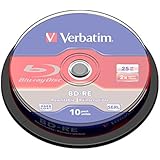 Verbatim BD-RE 25GB 2X with Branded Surface - 10pk Spindle
